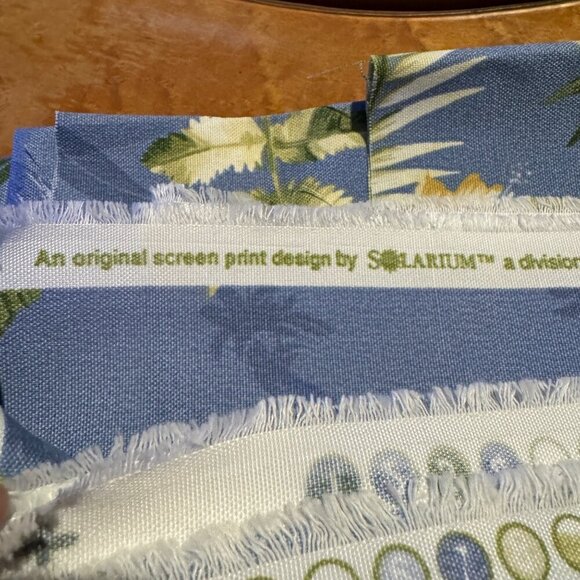 Floral Solarium by Richloom Purple White Outdoor Fabric cushions pillows Chairs - Picture 4 of 5